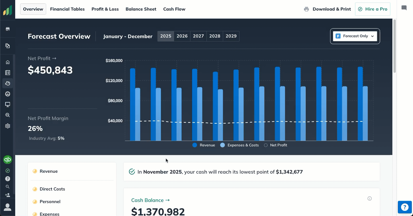 Primary Left Nav Collapse