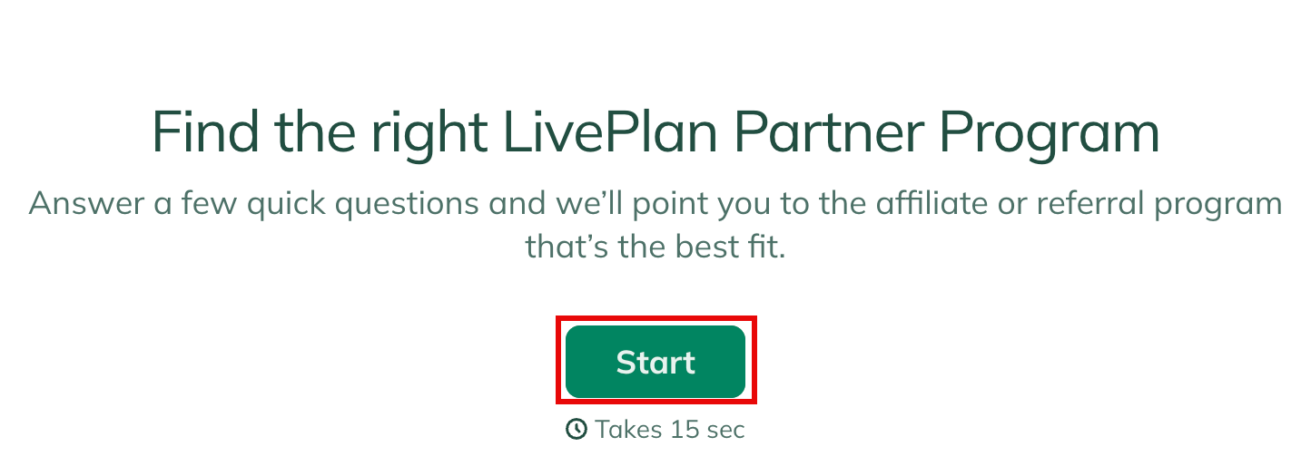 affiliates start quiz