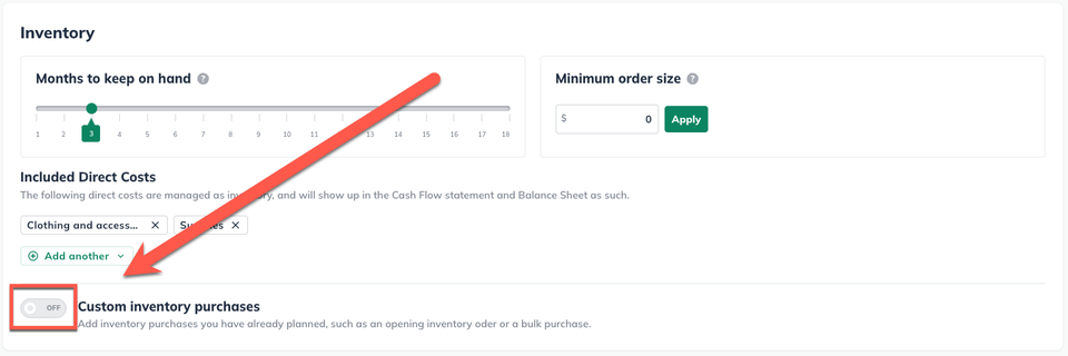 Custom inventory toggle