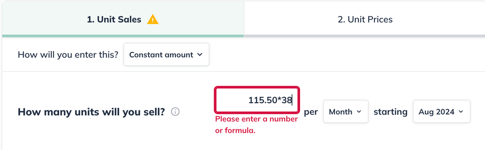formula in cell