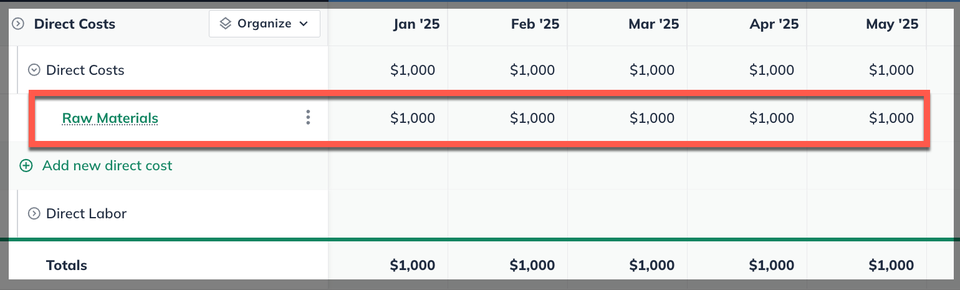 inventory example dc