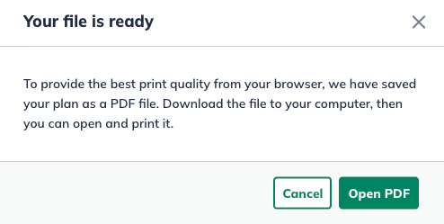 Image: pland download pdf ready message