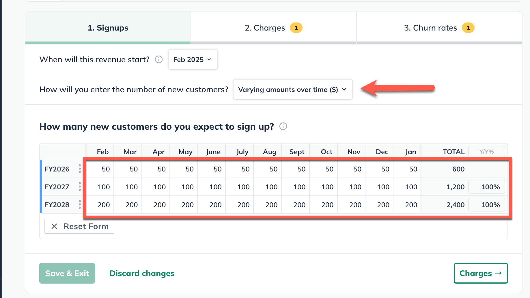 recurring revenue step vaot