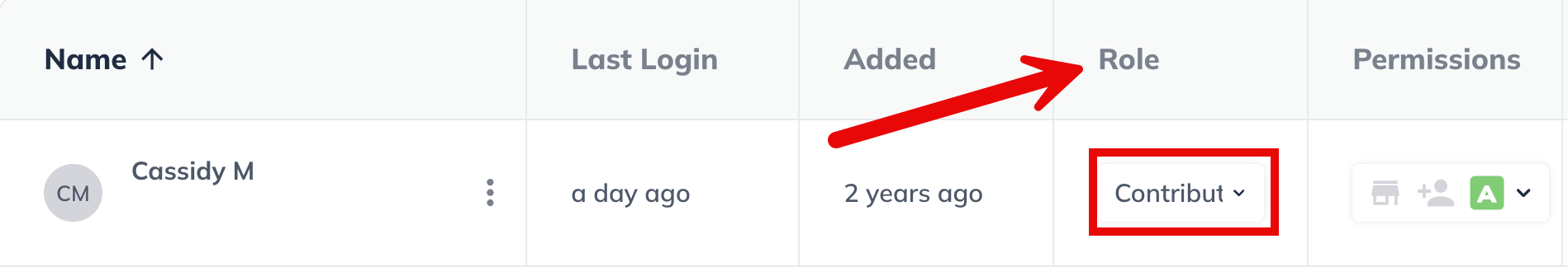 change user role