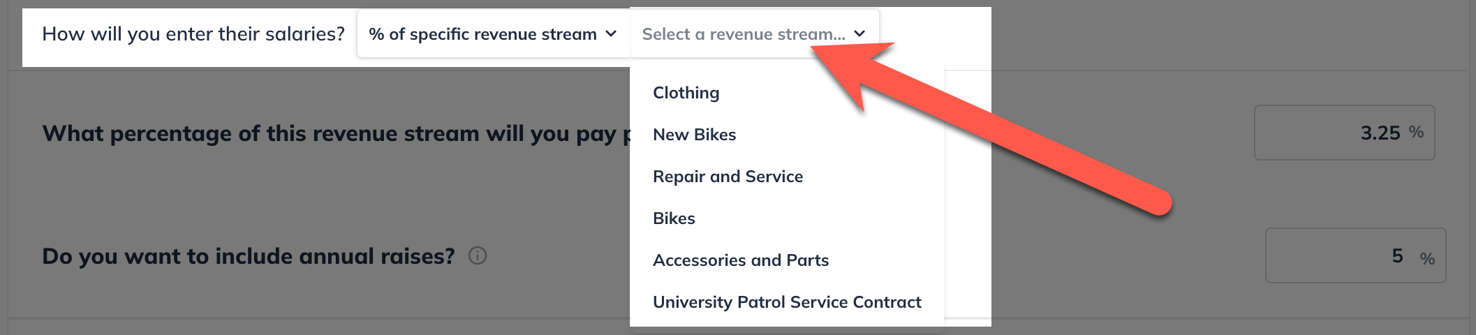 Personnel revenue pay