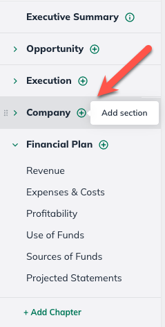 NUX - Add Section Button