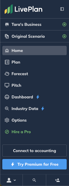 Left Menu Standard