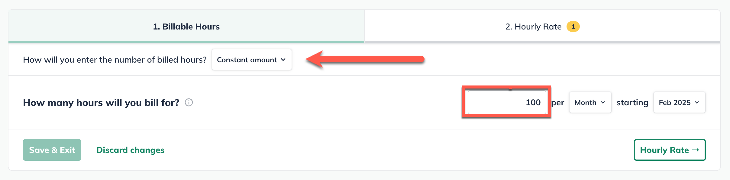 billable hours constant