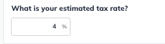 estimated sales tax rate detail