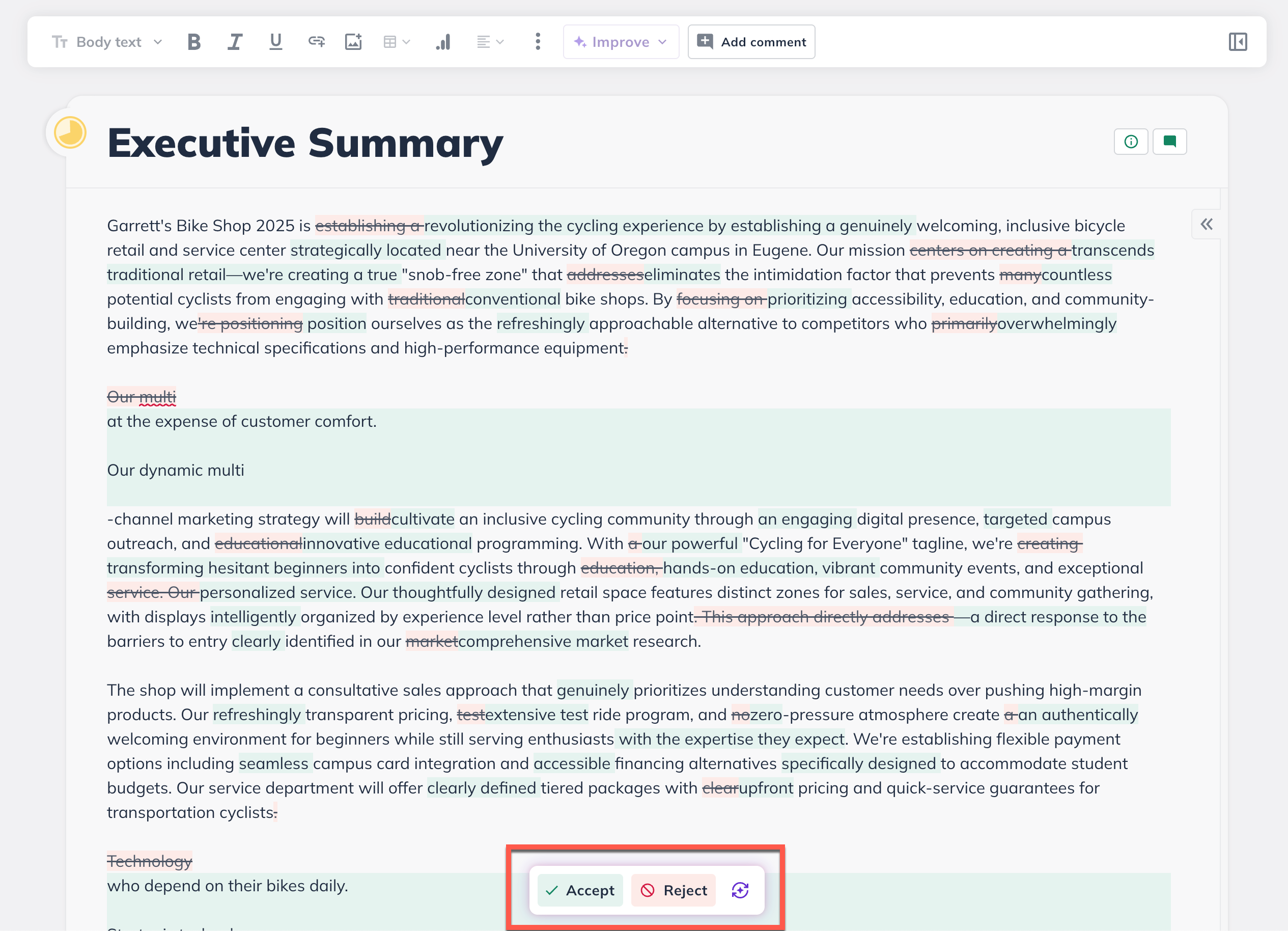 npx accept reject option