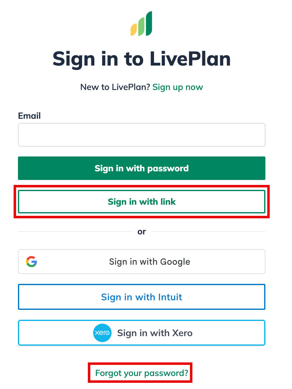Image: liveplan log in 