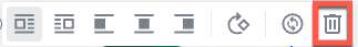 NUX - Image delete toolbar