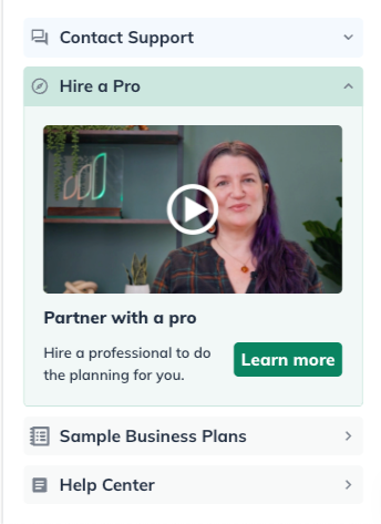 LivePlan Service Offerings