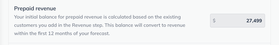 Image: initial balances page prepaid revenue