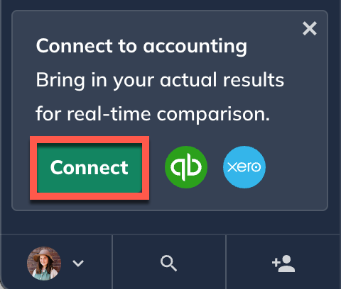 left panel qbo connect