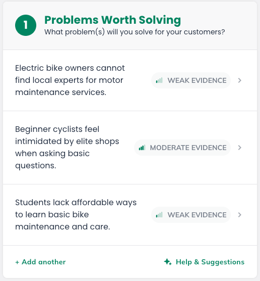 Idea Canvas - Help & Suggestions finished