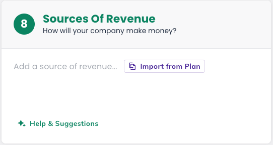 Idea Canvas - Import from Plan