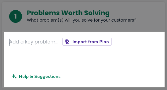 Idea Canvas - Blank Section