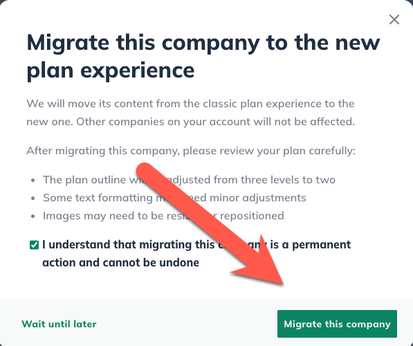 NPX - Conversion Migrate this company