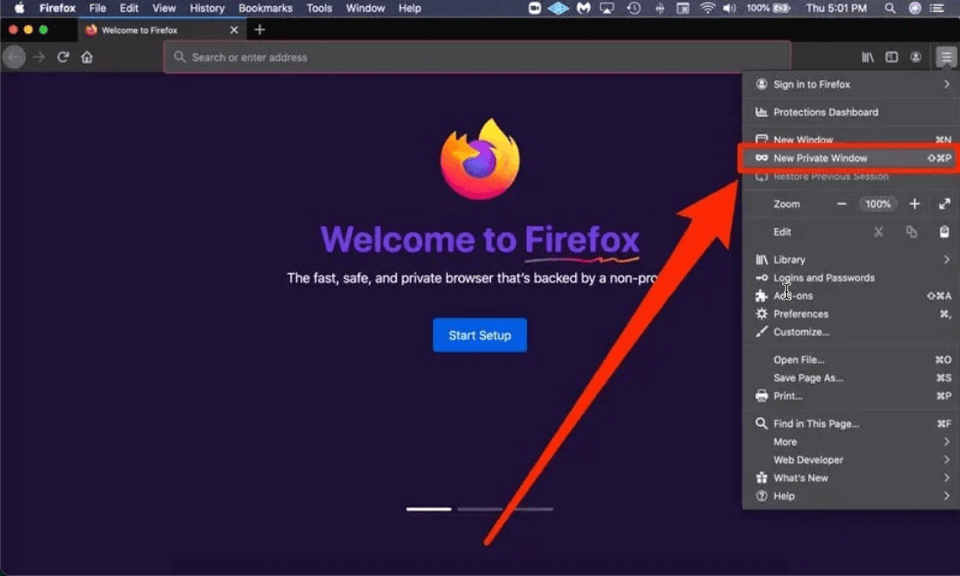 Image: firefox private browser
