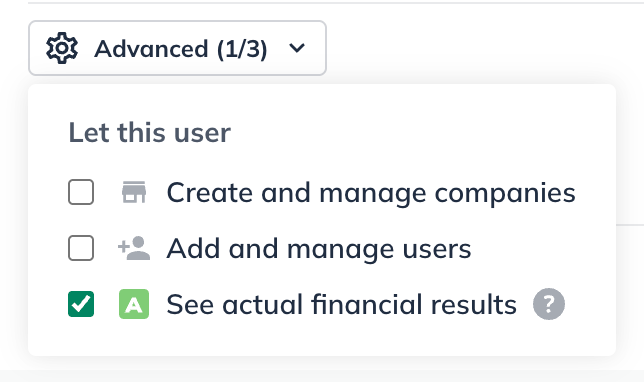 contributor permission selection