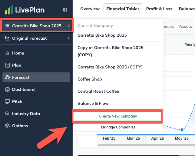 arrow-pointing-to-create-new-company-in-sidebar