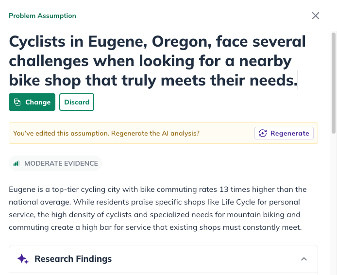 Idea Canvas - Updated assumption