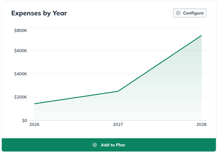 NPE - expenses by year