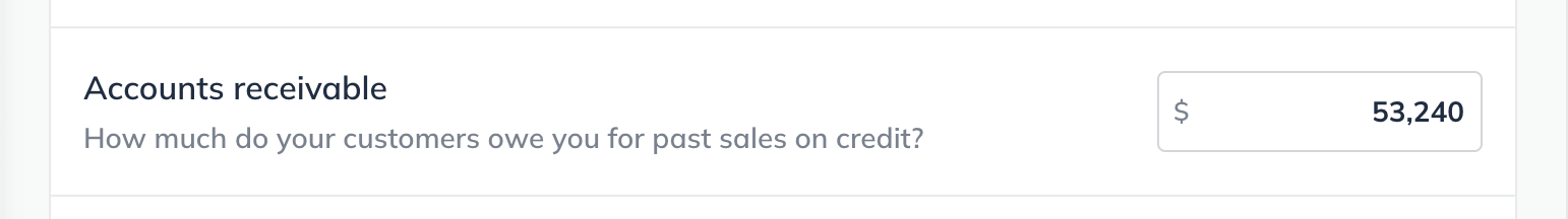 Image: initial balances asset page accounts receivable detail
