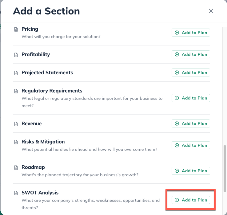 NUX - Add SWOT analysis