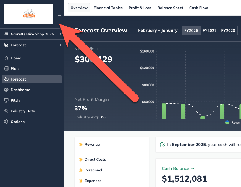 arrow-pointing-to-custom-logo