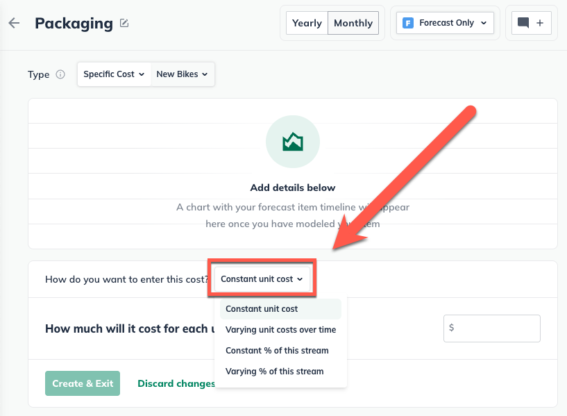 direct-cost-detail-with-constant-amount-selected