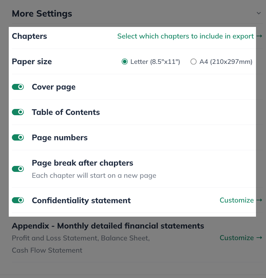 npx more settings options