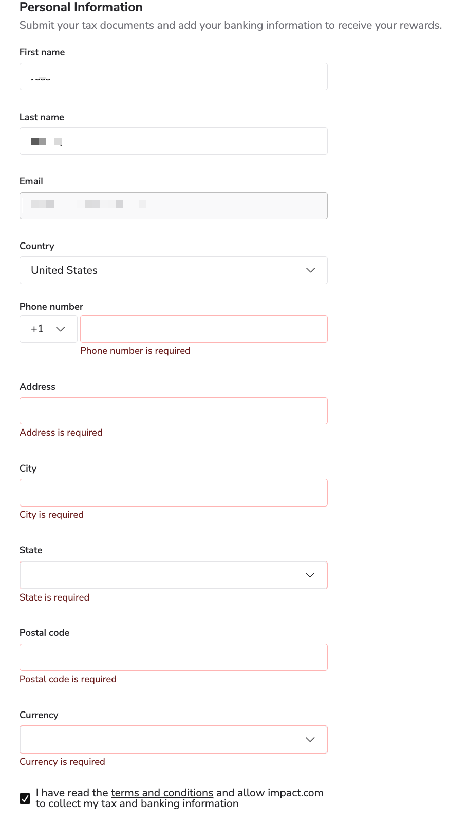 referral personal info step
