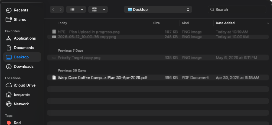 NPE - Plan Upload - File upload