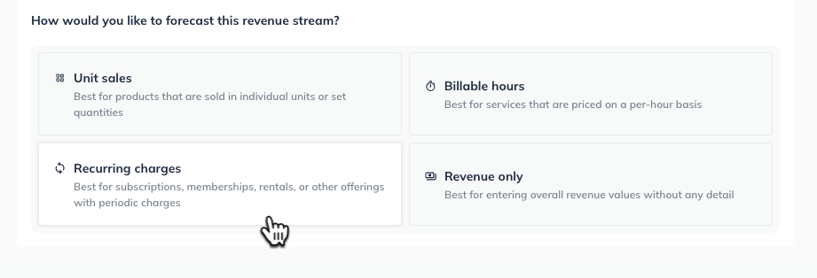 Image: recurring charges revenue stream