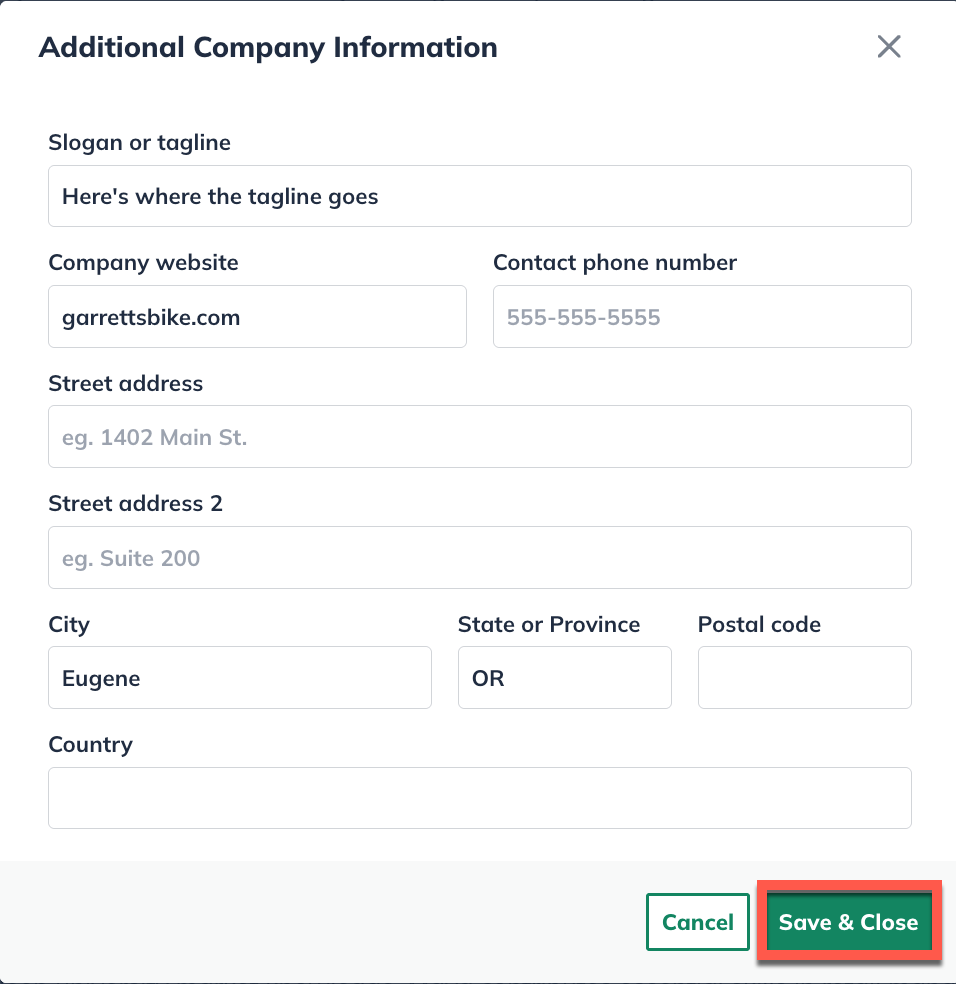 npx additional company save & close