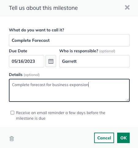 Image: tell us milestone