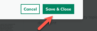 Image: save and close