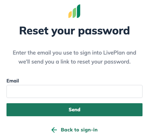 Image: password reset