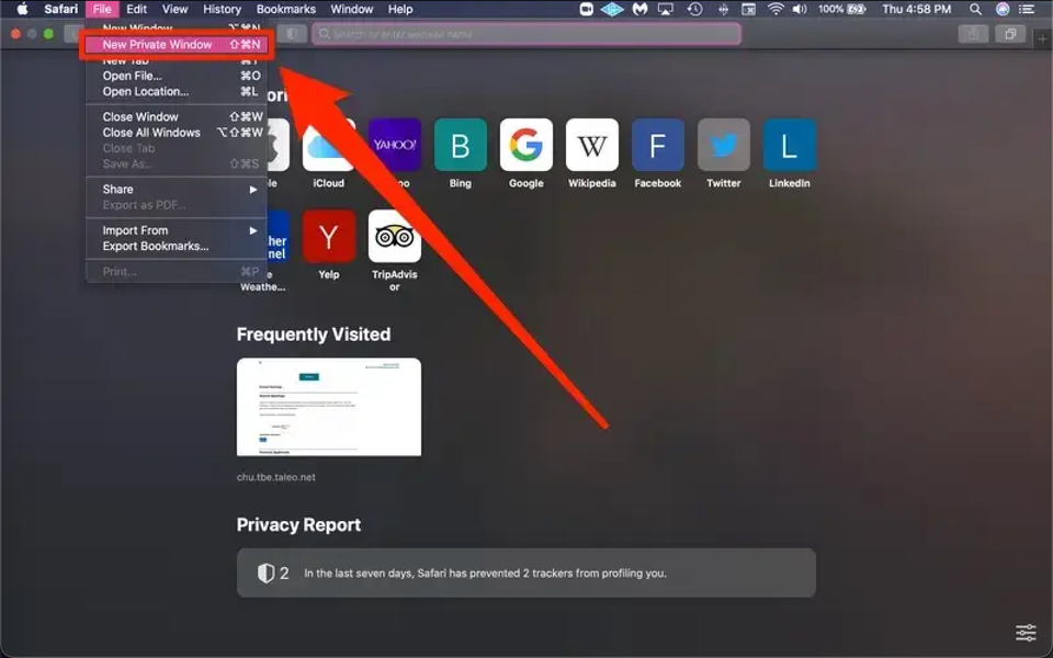 Image: safari private browser