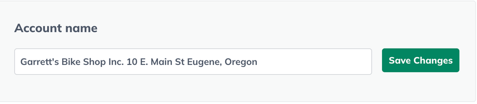 Image: account name and address