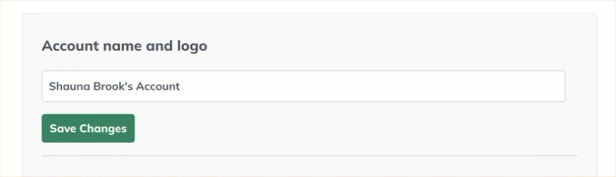 Image: change account name