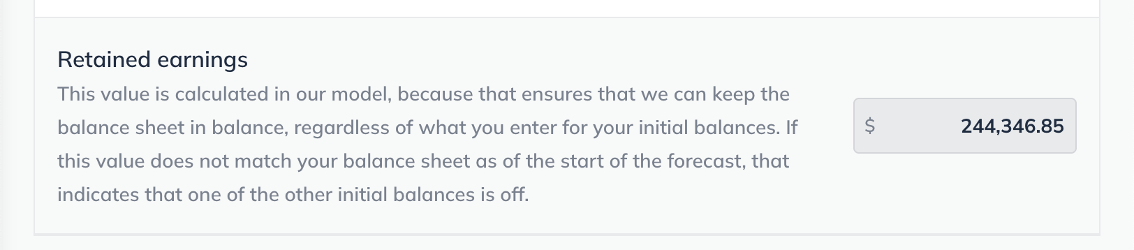 Image: initial equity page retained earnings