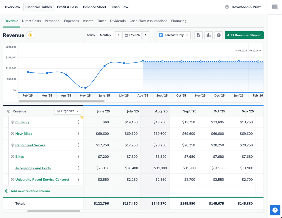 Image: revenue overview