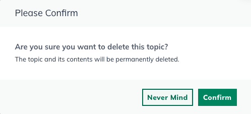 Image: confirm delete topic