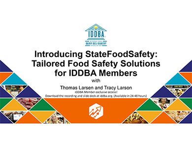 Introducing StateFoodSafety: Tailored Food Safety Solutions for IDDBA Members