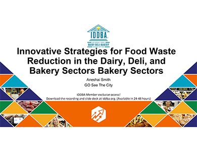 Innovative Strategies for Food Waste Reduction in the Dairy, Deli, and Bakery Sectors