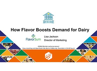 Create Captivating Tastes with Winning Flavors for Dairy, Dips, and Bakery
