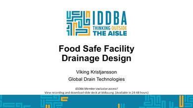 Food Safe Facility Drainage Design